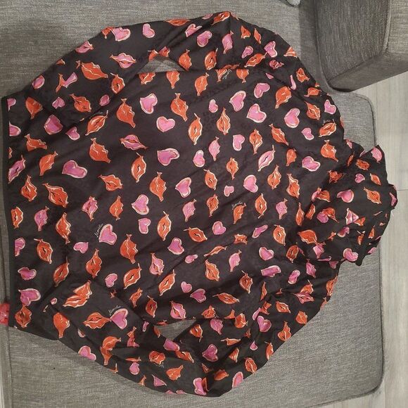Moncler Lips And Heart Print Woman's Jacket Size 3 US M/L - Picture 13 of 13